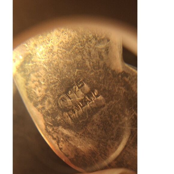 Vintage Swirled Dangle Pierced Earrings - Picture 8 of 8